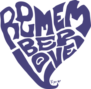 The logo of the Remember Love Recovery Project was designed by Ryan BodeMoriarty.
