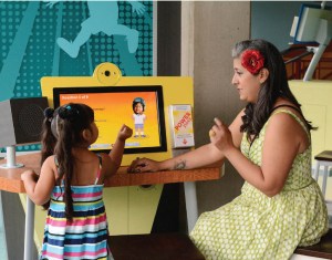A mother helps her child identify her favorite foods, play choices, and other social determinates. The museum provides this de-identified data to the city and county, leading to actual change in community health outreach. All photos courtesy of the Witte Museum.