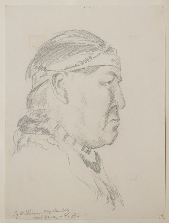 Clyfford Still, PD-84 (Lije Williams, Head Dancer), 1936. Graphite on paper, 12 x 9 in. Clyfford Still Museum, Denver © City and County of Denver / ARS, NY