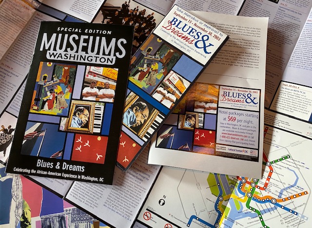 Magazines and brochures on top of a metro system map