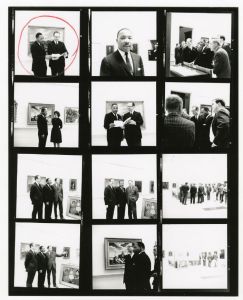 Image of a negative sheet with various images of Dr. Martin Luther King, Jr.
