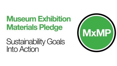Screenshot from the Museum Exhibition Materials Pledge webinar slide deck.