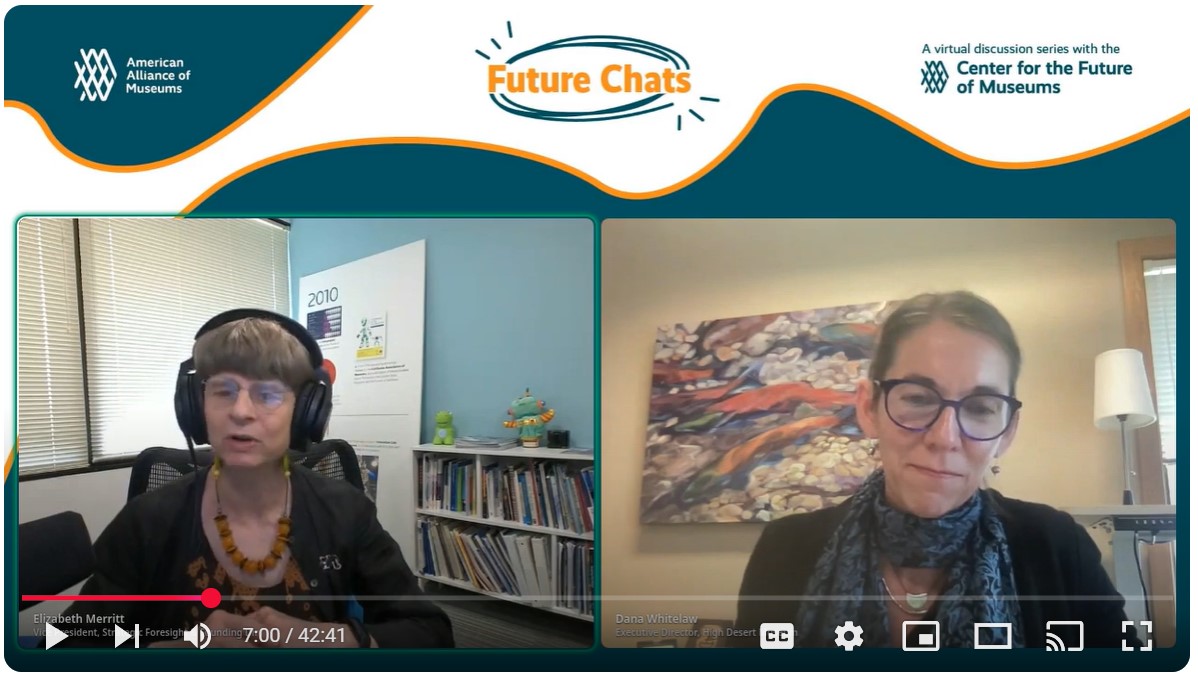 Screenshot of the webinar with two women set side-by-side in the frame.