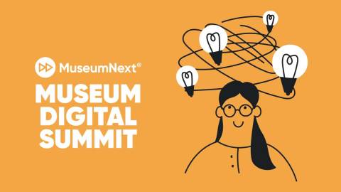 line drawing of female with light bulbs circling her head