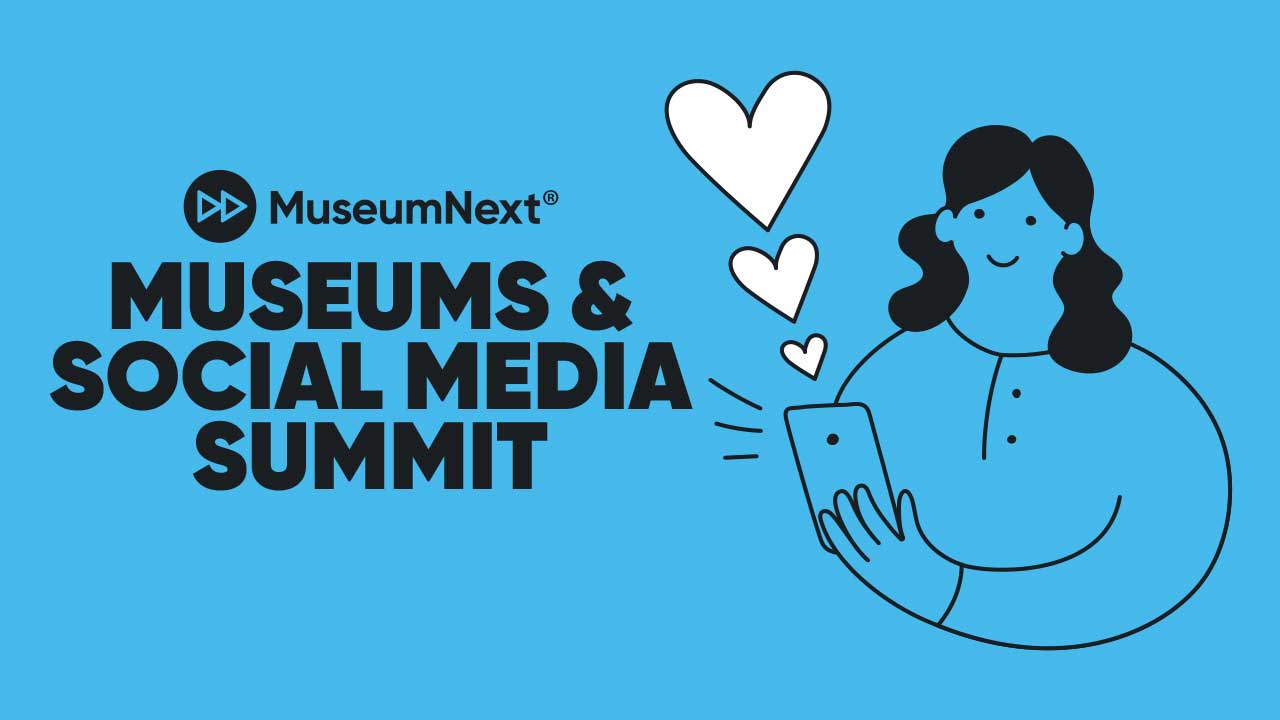 Line drawing of woman holding a smart phone with hearts emerging from it